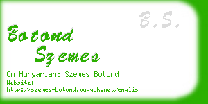botond szemes business card